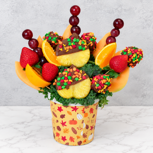 Double Pumpkin Fruit Bouquet