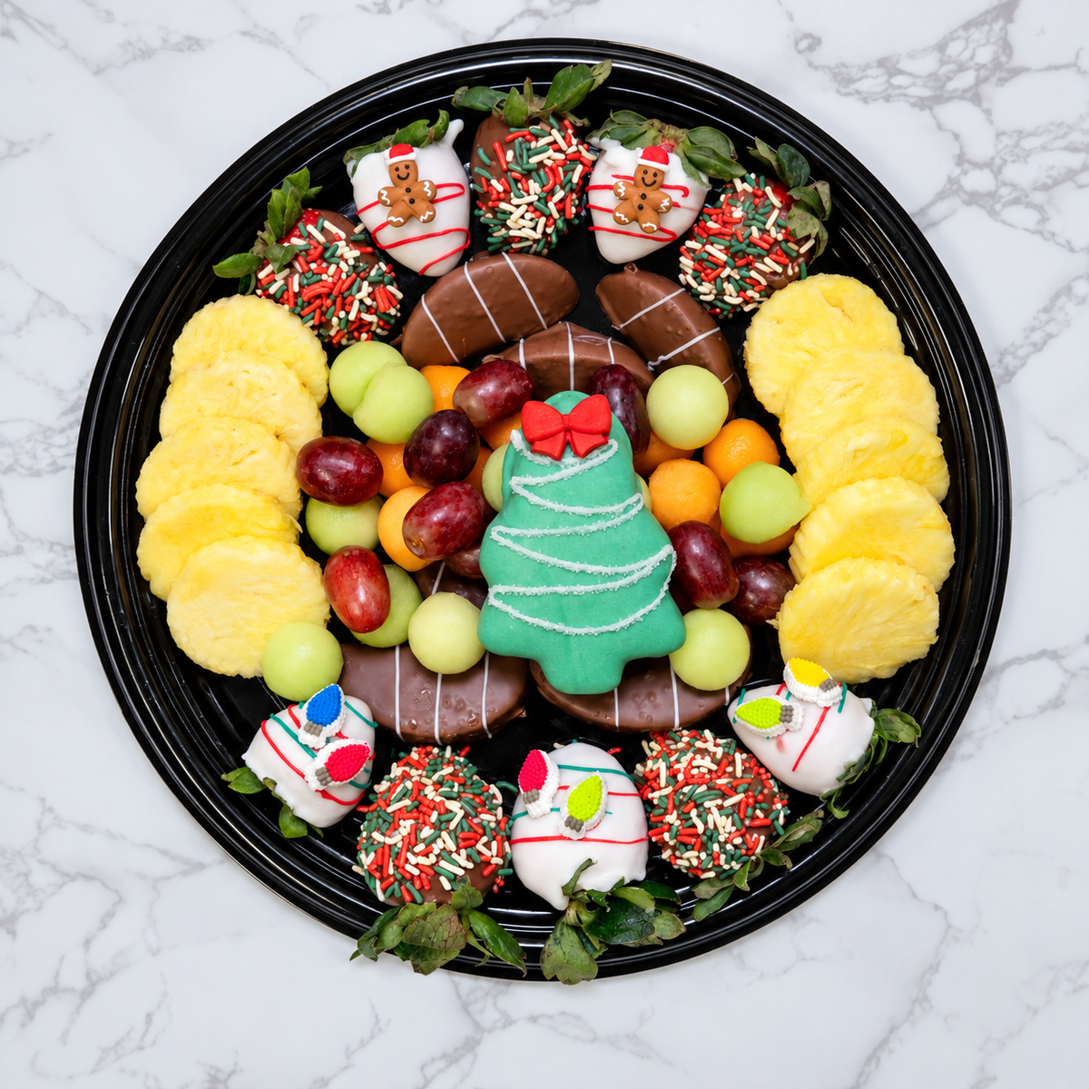 Christmas Tree Fruit Plate
